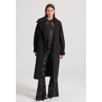 Funky Buddha Γυναικείο Παλτό (FBL010-125-01-BLACK)