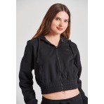 Funky Buddha Ζακέτα Βαμβακερή Γυναικεία (FBL010-127-06-BLACK)