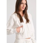 Funky Buddha Ζακέτα Βαμβακερή Γυναικεία (FBL010-127-06-OFF-WHITE)