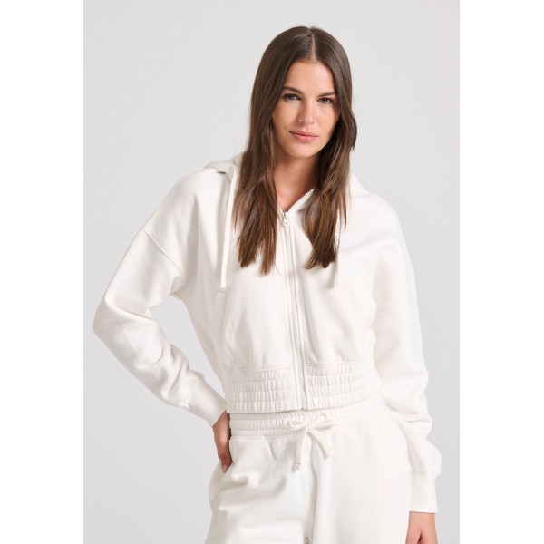 Funky Buddha Ζακέτα Βαμβακερή Γυναικεία (FBL010-127-06-OFF-WHITE)