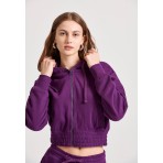 Funky Buddha Ζακέτα Βαμβακερή Γυναικεία (FBL010-127-06-PURPLE)