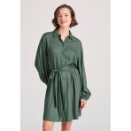 Funky Buddha Γυναικείο Φορεμα Μίνι (FBL010-131-13-DK-GREEN)