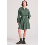 Funky Buddha Γυναικείο Φορεμα Μίνι (FBL010-131-13-DK-GREEN)