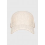 Funky Buddha Γυναικείο Κοτλέ Strapback Καπέλο Εκρού