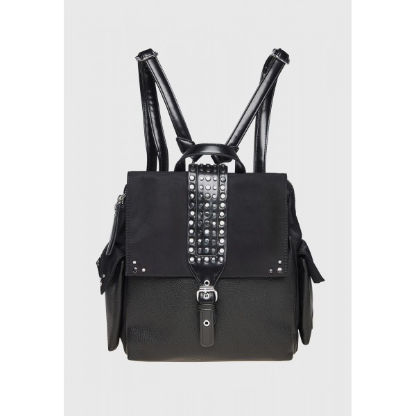 Funky Buddha Τσάντα Πλάτης Fashion (FBL010-176-10-BLACK)