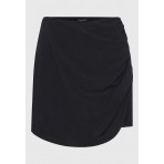 Funky Buddha Linen Blend Γυναικείο Skort Μαύρο