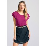 Funky Buddha Linen Blend Γυναικείο Skort Μαύρο