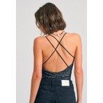 Funky Buddha Off Shoulder Γυναικείο Κορμάκι Πολύχρωμο