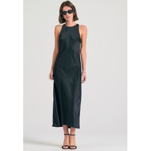 Funky Buddha Φόρεμα Midi Γυναικείο (FBL011-133-13-BLACK)