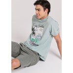 Funky Buddha Ανδρική Βερμούδα Chino (FBM009-001-03-SAGE-GREEN)