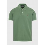 Funky Buddha Ανδρικό Κοντομάνικο Polo T-Shirt Πράσινο