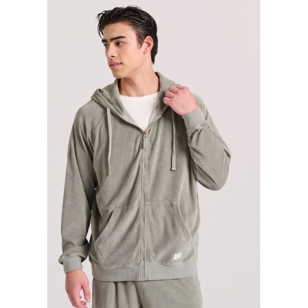 Funky Buddha Ανδρική Ζακέτα Φούτερ (FBM009-002-06-KHAKI)