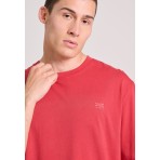 Funky Buddha Ανδρική Μπλούζα Κοντό Μανίκι Basic (FBM009-006-04-SALSA-RED)