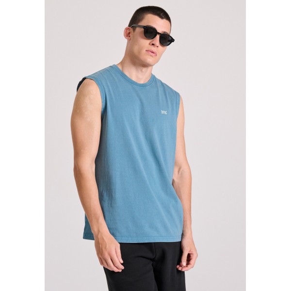 Funky Buddha Ανδρική Μπλούζα Κοντό Μανίκι Basic (FBM009-007-04-DEEP-TEAL)