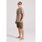 Funky Buddha Ανδρική Βερμούδα Chino (FBM009-012-03-KHAKI)