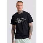 Funky Buddha Ανδρικό Κοντομάνικο T-Shirt Μαύρο