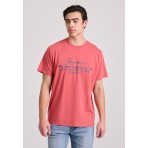 Funky Buddha Ανδρικό Κοντομάνικο T-Shirt Κόκκινο