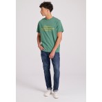 Funky Buddha T-Shirt Ανδρικό (FBM009-017-04-PALM-LEAF)