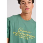 Funky Buddha T-Shirt Ανδρικό (FBM009-017-04-PALM-LEAF)