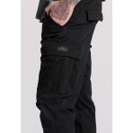 Funky Buddha Ανδρικό Παντελόνι Cargo (FBM009-030-02-BLACK)