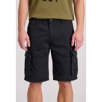 Funky Buddha Ανδρική Βερμούδα Cargo (FBM009-031-03-BLACK)