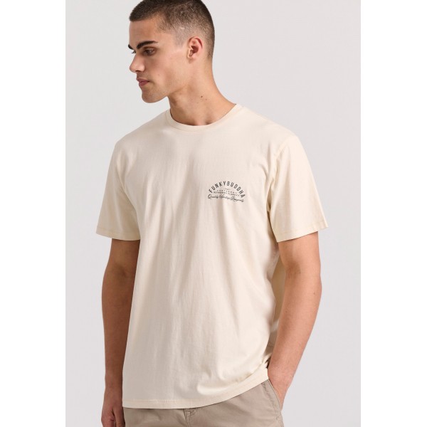 Funky Buddha T-Shirt Ανδρικό (FBM009-043-04-CREAM)