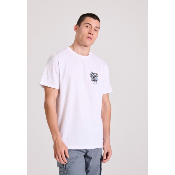 Funky Buddha T-Shirt Ανδρικό (FBM009-059-04-WHITE)