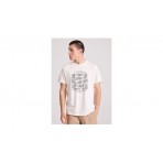 Funky Buddha Botanic Frame Ανδρικό Κοντομάνικο T-Shirt Λευκό