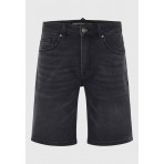 Funky Buddha Ανδρική  Τζην Βερμούδα (FBM009-073-03-BLACK)