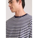 Funky Buddha Ανδρική Μπλούζα Με Κοντό Μανίκι (FBM009-084-04-NAVY)