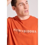 Funky Buddha Ανδρική Μπλούζα Κοντό Μανίκι Με Τύπωμα (FBM009-095-04-PAPRIKA)