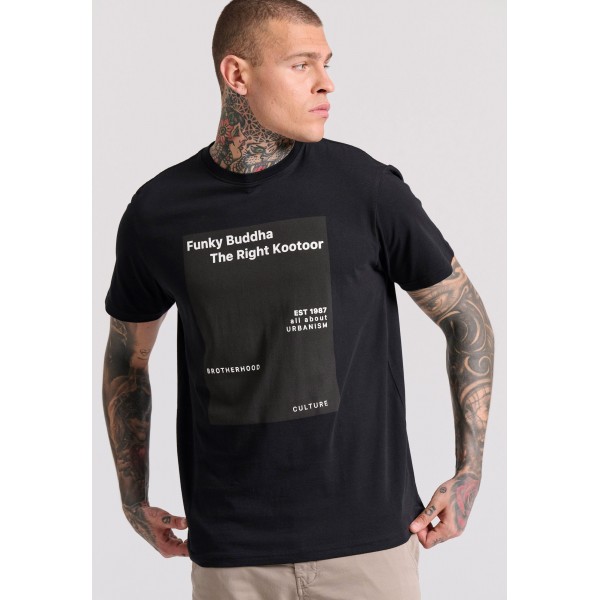 Funky Buddha T-Shirt Ανδρικό (FBM009-311-04-BLACK)