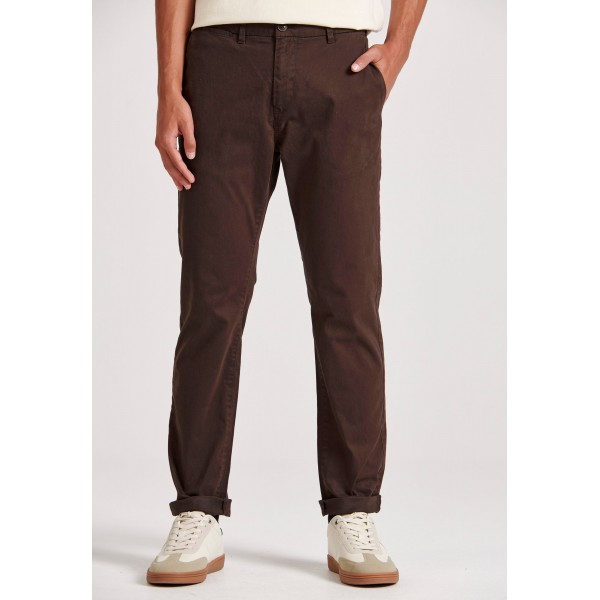 Funky Buddha Παντελόνι Chino Ανδρικό (FBM010-001-02-DK-BROWN)