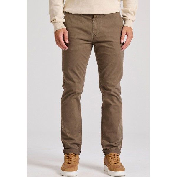 Funky Buddha Ανδρικό Παντελόνι Chino (FBM010-001-02-LT-COFFEE)