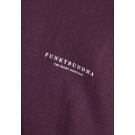 Funky Buddha Ανδρικό Κοντομάνικο T-Shirt Μωβ