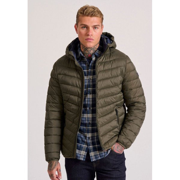 Funky Buddha Μπουφάν Puffer Ανδρικό (FBM010-002-01-KHAKI)