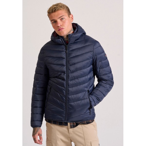 Funky Buddha Μπουφάν Puffer Ανδρικό (FBM010-002-01-NAVY)