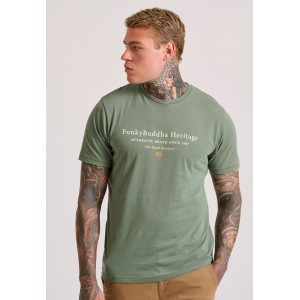 Funky Buddha T-Shirt Ανδρικό (FBM010-003-04-DK-GREEN)