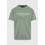 Funky Buddha Ανδρικό T-Shirt Κοντομάνικο Πράσινο