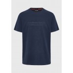 Funky Buddha Ανδρικό Κοντομάνικο T-Shirt Μπλε Σκούρο