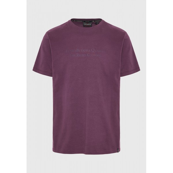 Funky Buddha T-Shirt Ανδρικό (FBM010-004-04-PLUM)