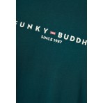 Funky Buddha Ανδρική Μακρυμάνικη Μπλούζα Τυρκουάζ