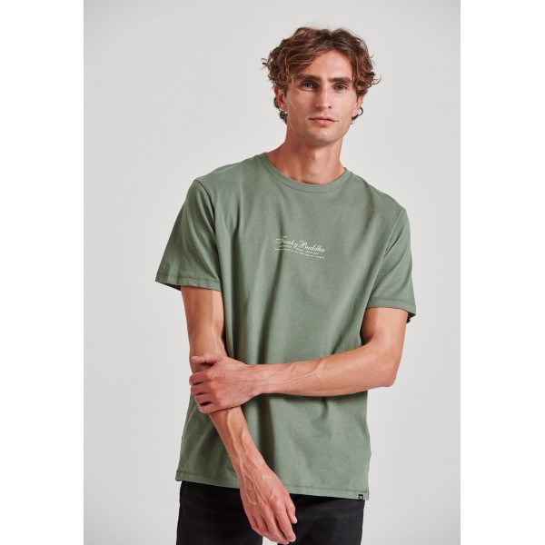 Funky Buddha T-Shirt Ανδρικό (FBM010-006-04-DK-GREEN)