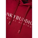 Funky Buddha Ανδρικό Φούτερ Με Κουκούλα (FBM010-006-06-CRANBERRY)