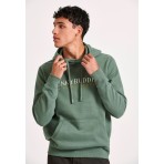 Funky Buddha Ανδρικό Φούτερ Με Κουκούλα (FBM010-006-06-DK-GREEN)