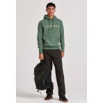 Funky Buddha Ανδρικό Φούτερ Με Κουκούλα (FBM010-006-06-DK-GREEN)