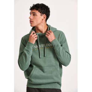 Funky Buddha Ανδρικό Φούτερ Με Κουκούλα (FBM010-006-06-DK-GREEN)