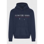 Funky Buddha Ανδρικό Φούτερ Με Κουκούλα (FBM010-006-06-NAVY)