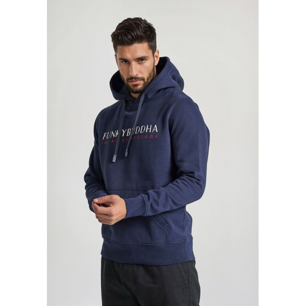 Funky Buddha Hoodie Ανδρικό (FBM010-006-06-NAVY)