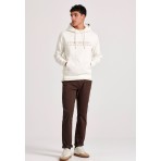 Funky Buddha Ανδρικό Φούτερ Με Κουκούλα (FBM010-006-06-OFF-WHITE)